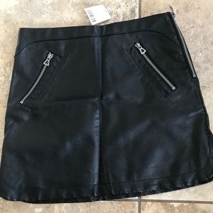 Pleather Short skirt